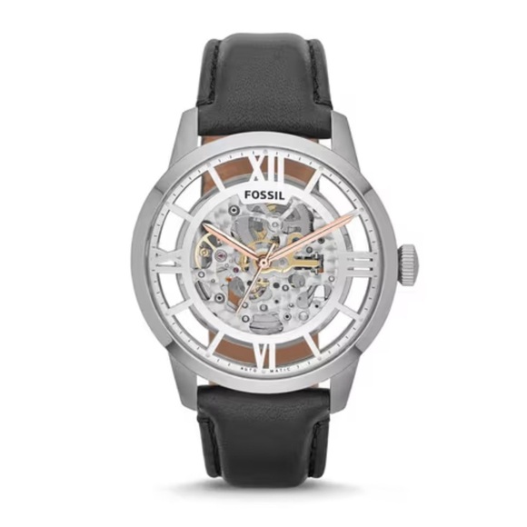 Fossil Men's Skeleton Dial Gents Fossil Townsman Watch Collection. Model: ME3041 - Picture 1 of 8